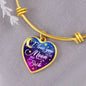 To Special Someone - I Love You to the MOON and Back - Heart Necklace - Loving Family