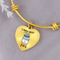 I Need Vitamin U (Transparent) Heart - Adjustable Bangle Bracelet - Loving Family