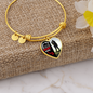 You Make My Heart Smile - Heart - Adjustable Bangle Bracelet - Loving Family