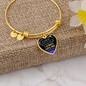 To Sweetheart - I Always Love You More Than That - Adjustable Heart Bangle Bracelet - Loving Family