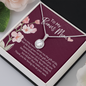 To My Bonus Mom - Eternal Hope Necklace with Message Card