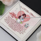 To A New Mom - Eternal Hope Necklace with Happy 1st Mother's Day Message Card & QR code for E-Card
