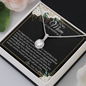 Daughter To Mom - On My Wedding Day - Eternal Hope Necklace with Message Card