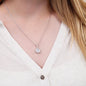 Dear Mom - Eternal Hope Necklace with Message Card & QR code for E-Card