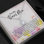 To My Bonus Mom - Eternal Hope Necklace with Message Card