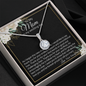 Daughter To Mom - On My Wedding Day - Eternal Hope Necklace with Message Card
