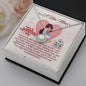 To A New Mom - Eternal Hope Necklace with Happy 1st Mother's Day Message Card & QR code for E-Card