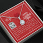 To My Wife - Eternal Hope Necklace with V-day Message Card & QR code for E-Card