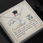 To My Daughter - Eternal Hope Necklace with Graduation Message Card with QR code for E-Card
