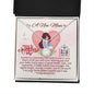 To A New Mom - Eternal Hope Necklace with Happy 1st Mother's Day Message Card & QR code for E-Card