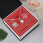 To My Wife - Eternal Hope Necklace with V-day Message Card & QR code for E-Card