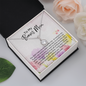 To My Bonus Mom - Eternal Hope Necklace with Message Card