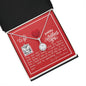 To My Wife - Eternal Hope Necklace with V-day Message Card & QR code for E-Card