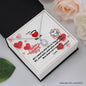 To My Lovey Wifey - Eternal Hope Necklace with V-day Message Card & QR code for E-Card
