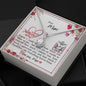Dear Mum - Eternal Hope Necklace with Mother's Day Message Card with QR code for E-Card