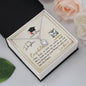 To My Daughter - Eternal Hope Necklace with Graduation Message Card with QR code for E-Card
