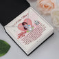 To A New Mom - Eternal Hope Necklace with Happy 1st Mother's Day Message Card & QR code for E-Card