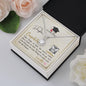 To My Daughter - Eternal Hope Necklace with Graduation Message Card with QR code for E-Card