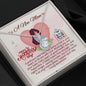 To A New Mom - Eternal Hope Necklace with Happy 1st Mother's Day Message Card & QR code for E-Card