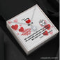 To My Lovey Wifey - Eternal Hope Necklace with V-day Message Card & QR code for E-Card