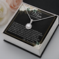 Daughter To Mom - On My Wedding Day - Eternal Hope Necklace with Message Card