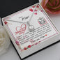 Dear Mum - Eternal Hope Necklace with Mother's Day Message Card with QR code for E-Card