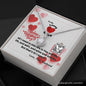 To My Lovey Wifey - Eternal Hope Necklace with V-day Message Card & QR code for E-Card