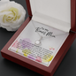 To My Bonus Mom - Eternal Hope Necklace with Message Card