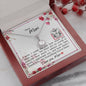 Dear Mom - Eternal Hope Necklace with Message Card & QR code for E-Card