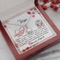 Dear Mum - Eternal Hope Necklace with Mother's Day Message Card with QR code for E-Card