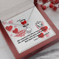 To My Lovey Wifey - Eternal Hope Necklace with V-day Message Card & QR code for E-Card