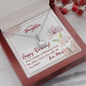 To My Daughter - Eternal Hope Necklace with Birthday Message Card