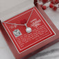 To My Wife - Eternal Hope Necklace with V-day Message Card & QR code for E-Card