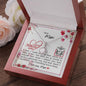 Dear Mum - Eternal Hope Necklace with Mother's Day Message Card with QR code for E-Card