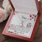 Dear Mom - Eternal Hope Necklace with Message Card & QR code for E-Card