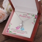 To My Wife - Eternal Hope Necklace with Message Card - Loving Family