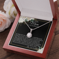 Daughter To Mom - On My Wedding Day - Eternal Hope Necklace with Message Card