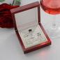 To My Daughter - Eternal Hope Necklace with Graduation Message Card with QR code for E-Card