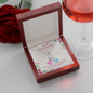 To My Wife - Eternal Hope Necklace with Message Card - Loving Family
