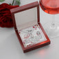 Dear Mum - Eternal Hope Necklace with Mother's Day Message Card with QR code for E-Card