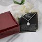 Daughter To Mom - On My Wedding Day - Eternal Hope Necklace with Message Card