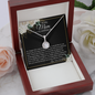 Daughter To Mom - On My Wedding Day - Eternal Hope Necklace with Message Card