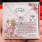 Mom To Daughter - Lucky In Love Necklace with Message Card & QR code for E-Card