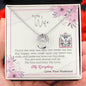 To My Wife - Lucky In Love Necklace with Message Card &QR code for E-Card