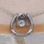 Dear Mom - Lucky In Love Necklace with Message Card & QR code for E-Card