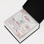 To My Daughter - Lucky In Love Necklace with Birthday Message Card