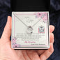 To My Wife - Lucky In Love Necklace with Message Card &QR code for E-Card