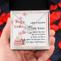 To My Friend - Lucky In Love Necklace with Happy Birthday Message Card in KOREAN