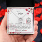 Dear Mom - Lucky In Love Necklace with Message Card & QR code for E-Card