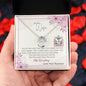 To My Wife - Lucky In Love Necklace with Message Card &QR code for E-Card